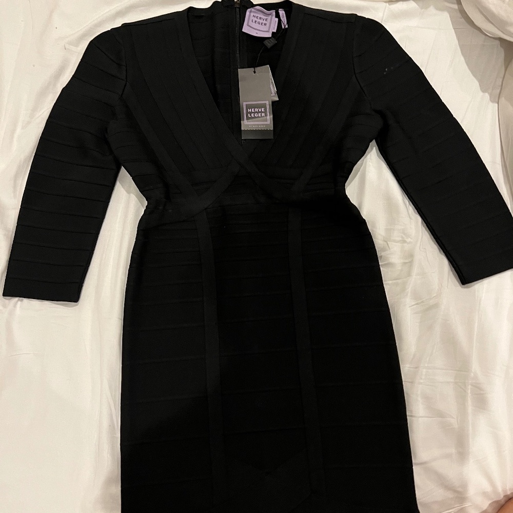 Herve leger black dress